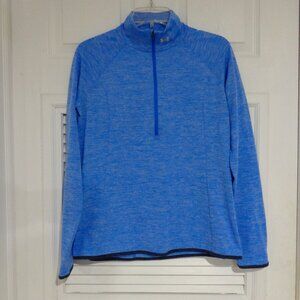 Under Armour Women’s Blue Long Sleeve 3/4‎ Zip Neck Athletic Sweater Size M